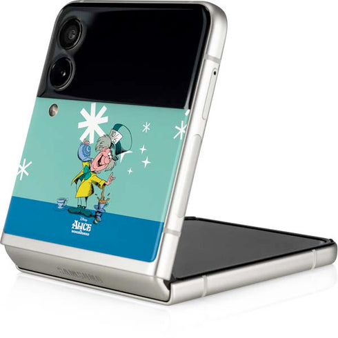 Disney Alice in Wonderland Mad Hatter Tea Party Galaxy Z Flip4 5G Skin